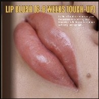 Lip blush touch-up result by MK Brows Artist Pittsburgh